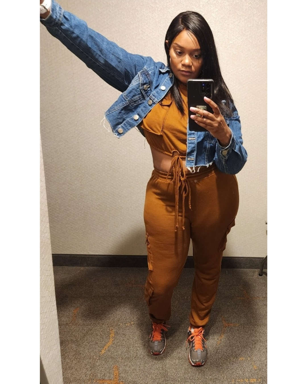 Cognac Cargo 2 Piece Set - CianniJ's Clothing