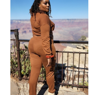 Cognac Cargo 2 Piece Set - CianniJ's Clothing