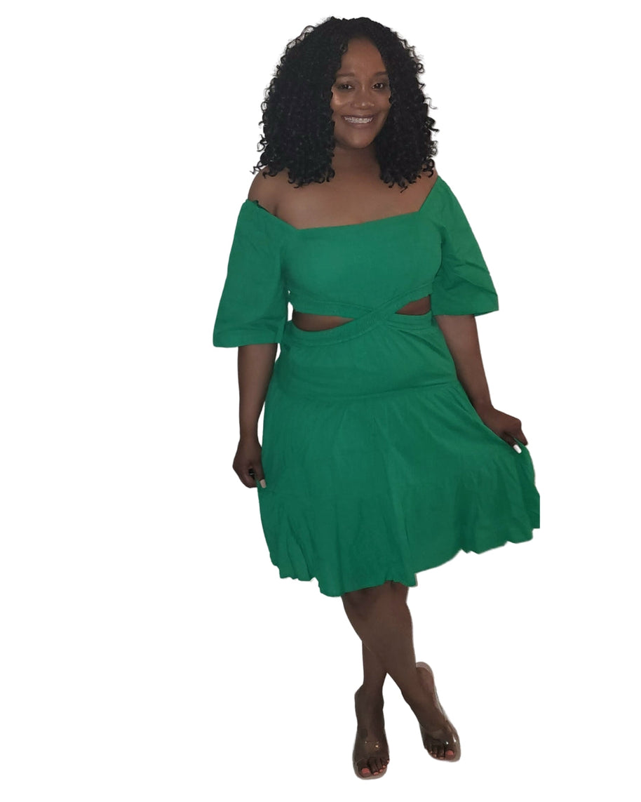 Life of the party green dress - CianniJ's Clothing