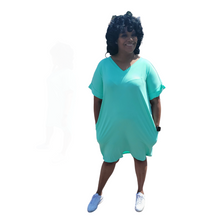 Load image into Gallery viewer, Curvy All About Comfort Mint Dress
