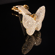Aurora Butterfly Keychain & Purse Charm