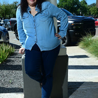 The Denim Ease Button-Up