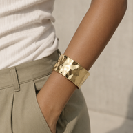 Molten Gold Cuff Bracelet