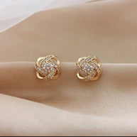 Golden Knot Elegance Studs
