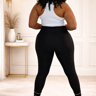 high waisted black leggings back view sculpt fit ciannijs precision fit legging