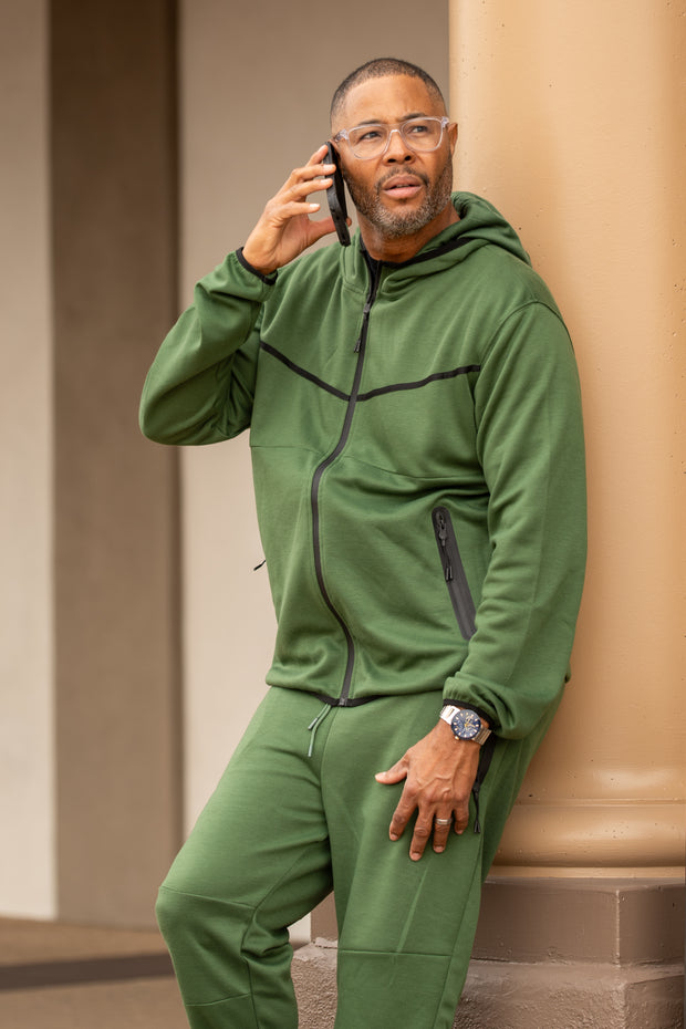 Chill Mode Olive Sweatsuit