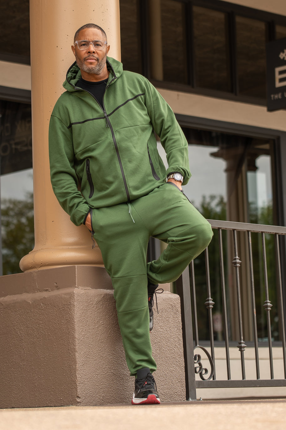 Chill Mode Olive Sweatsuit