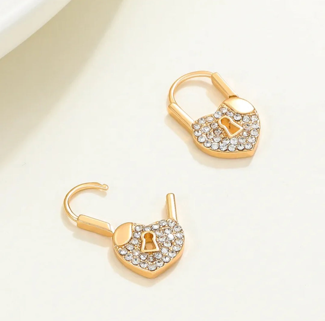 Locked in Love Earrings