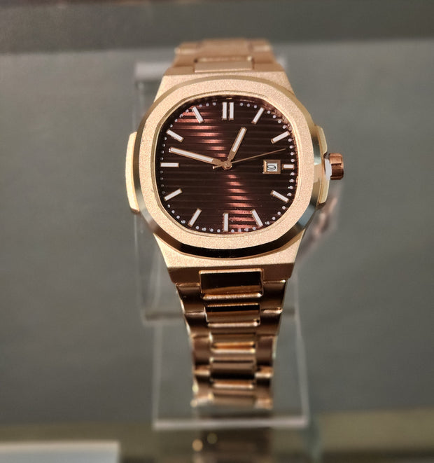 Chocolate rose men watch