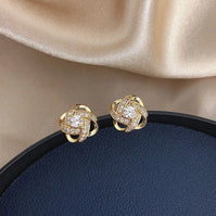 Golden Knot Elegance Studs