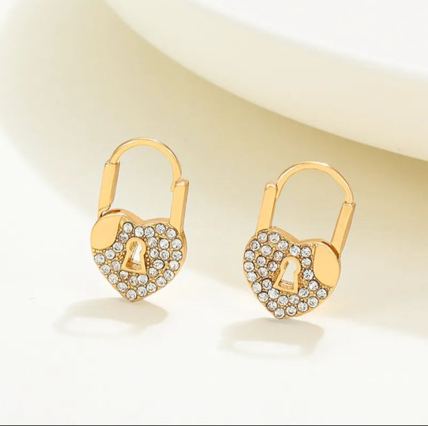 Locked in Love Earrings