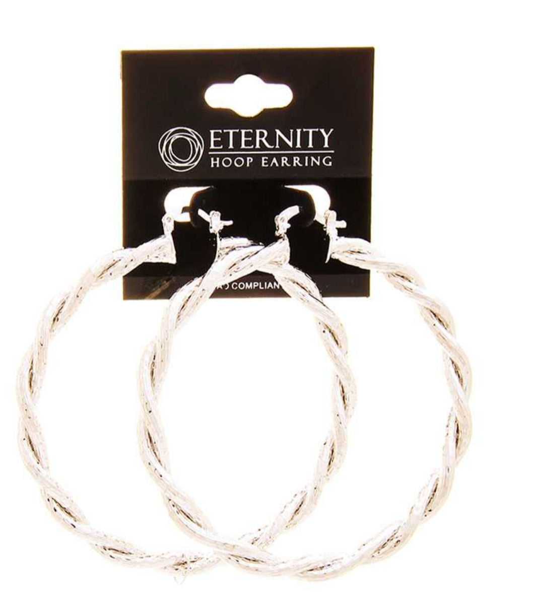 Silver hoops
