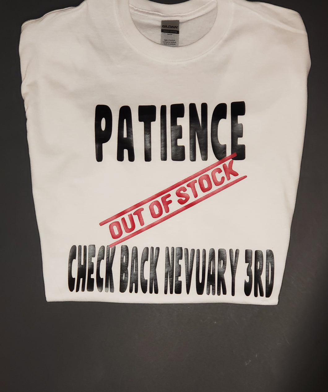 Out of stock on patience