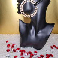 Gold linked Hoops - CianniJ's Clothing