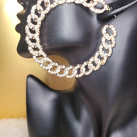 Gold linked Hoops - CianniJ's Clothing
