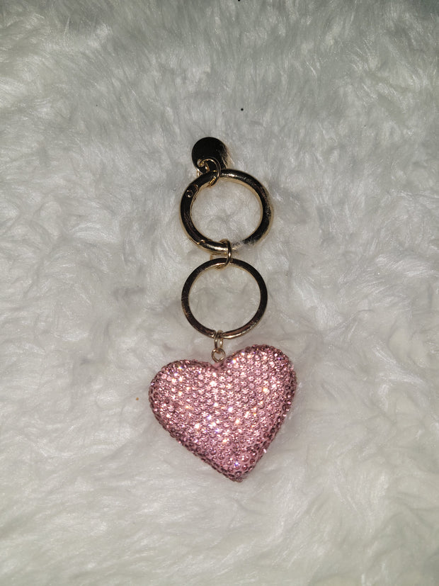 Pink Heart Key Chain
